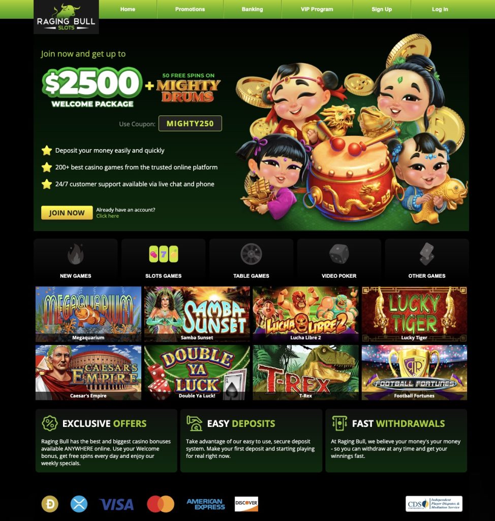 RagingBull Instant Payout Casino App